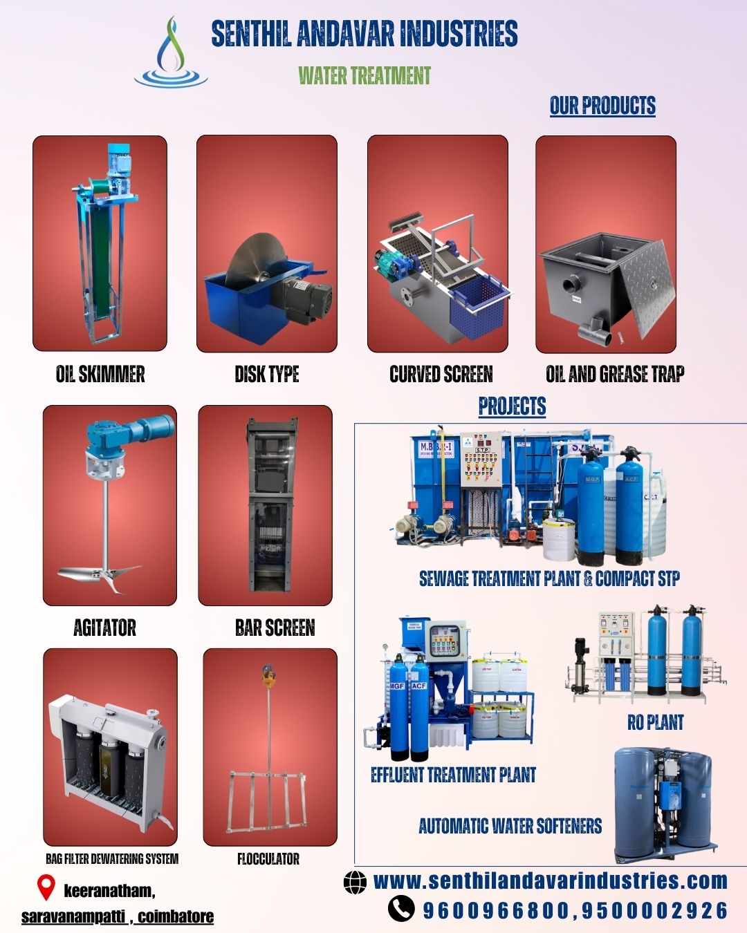 Water & Waste Water Treatment Equipments & Projects
