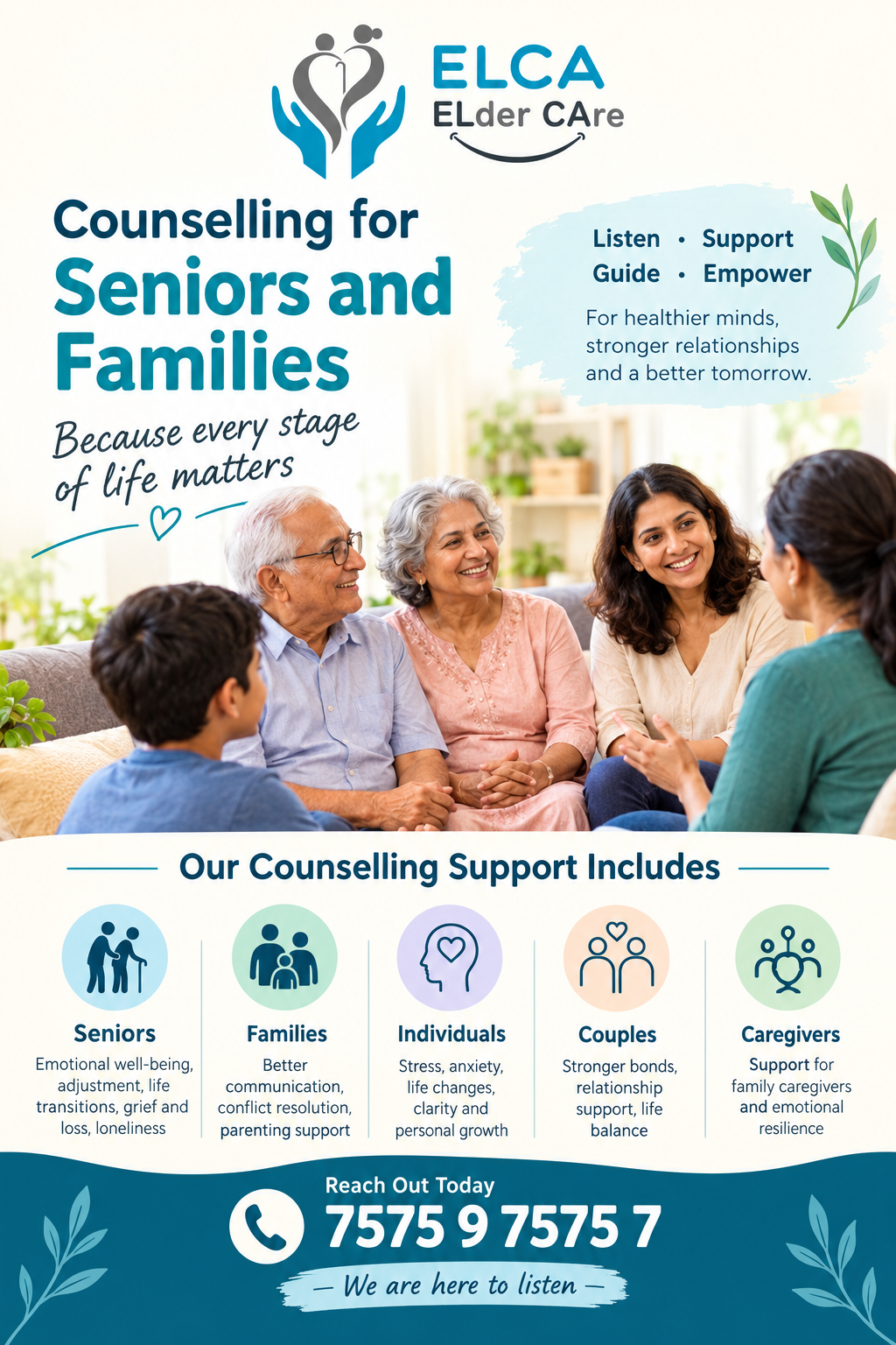 Counselling For Seniors and Families